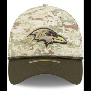 Baltimore Ravens New Era Camo 2025 Salute to Service 39THIRTY Flex Hat L/XL
